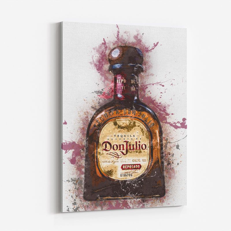 Don Julio Reposado Tequila Abstract Art Print