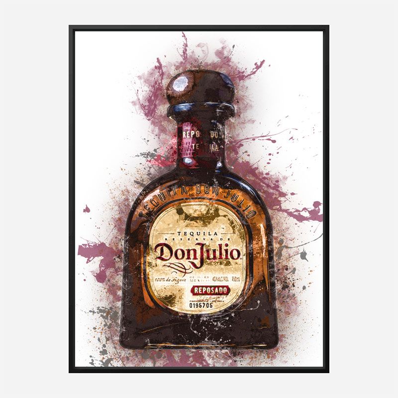 Don Julio Reposado Tequila Abstract Art Print