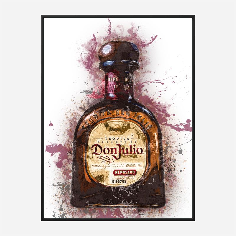 Don Julio Reposado Tequila Abstract Art Print