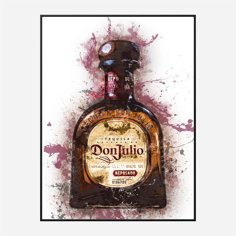 Don Julio Reposado Tequila Abstract Art Print