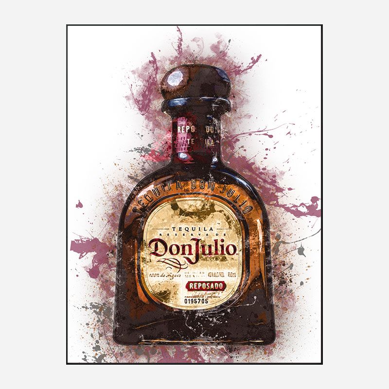 Don Julio Reposado Tequila Abstract Art Print