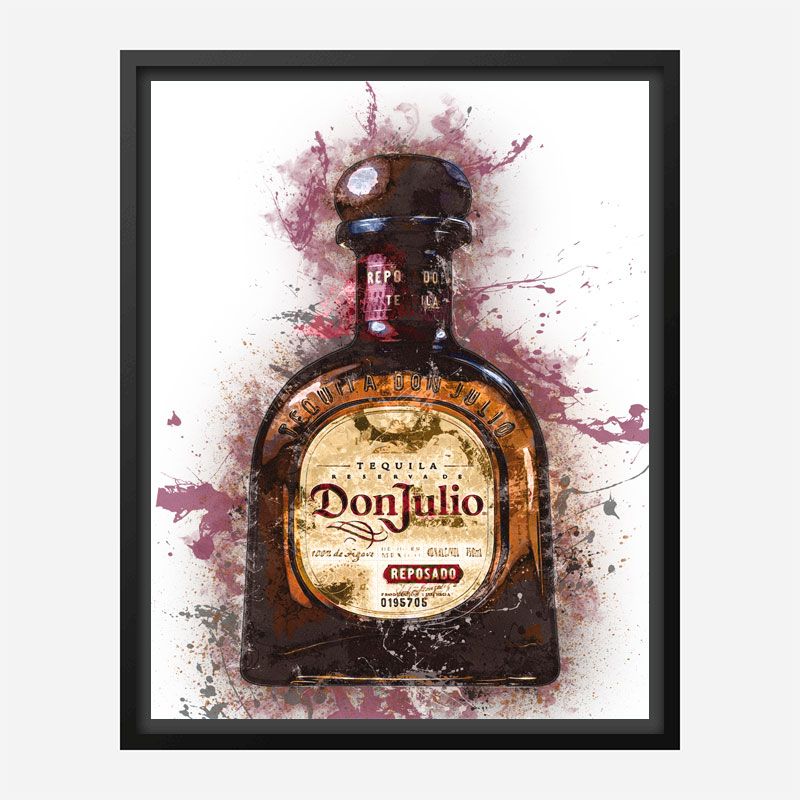 Don Julio Reposado Tequila Abstract Art Print