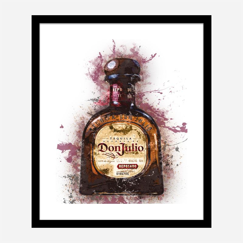 Don Julio Reposado Tequila Abstract Art Print