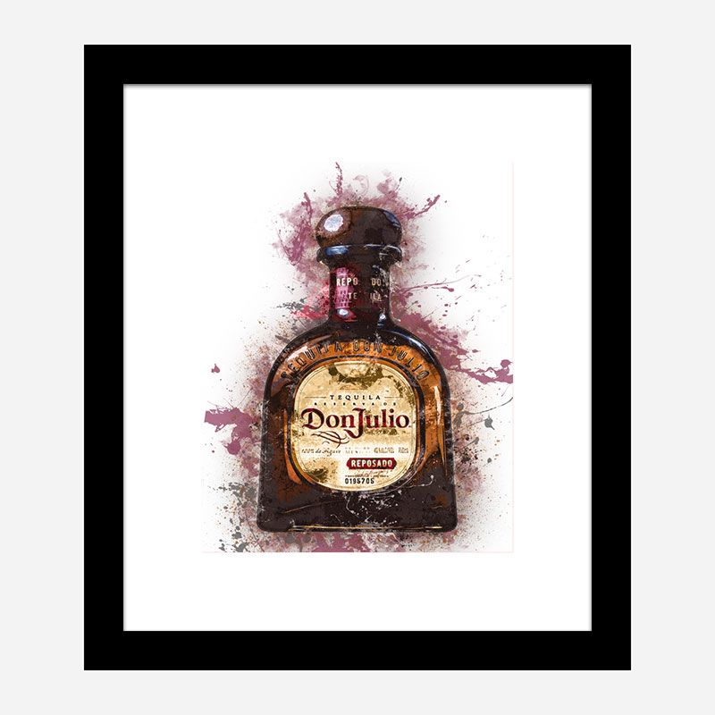 Don Julio Reposado Tequila Abstract Art Print