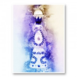 Clase Azul Reposado Tequila Watercolor Abstract Art Print
