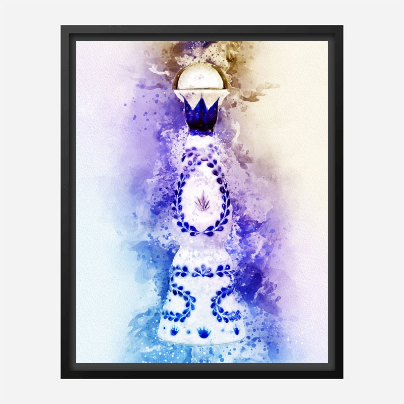 Clase Azul Reposado Tequila Watercolor Abstract Art Print Clase Azul Reposado Tequila Watercolor Abstract Art Print