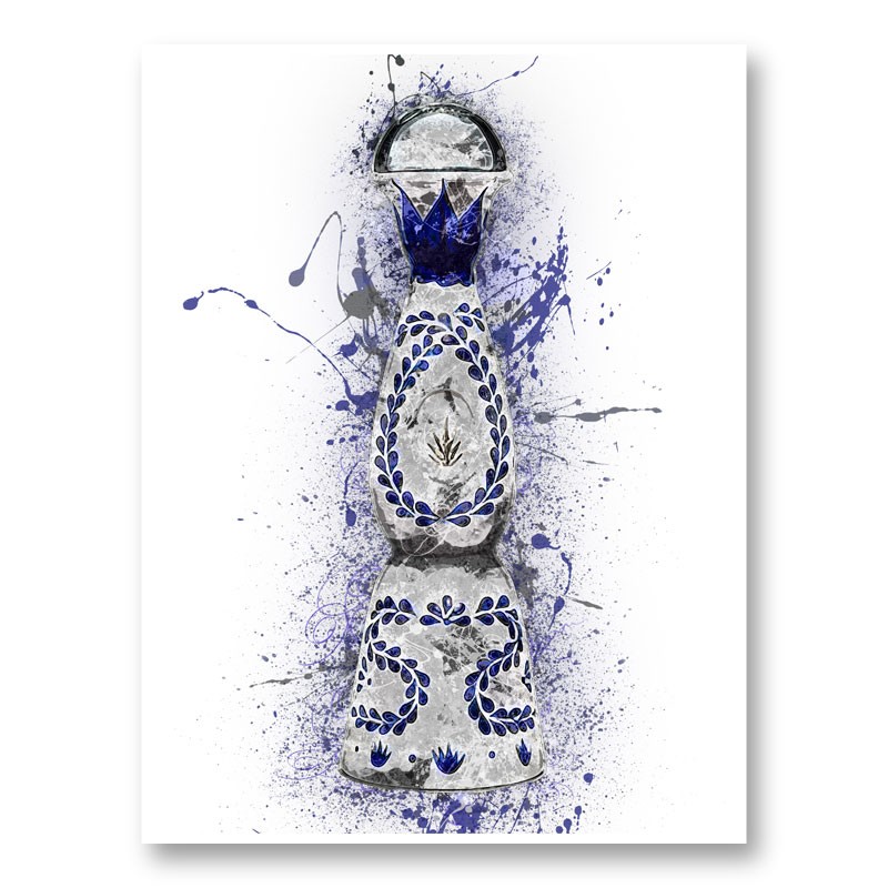 Clase Azul Reposado Tequila Abstract Art Print Clase Azul Reposado Tequila Abstract Art Print