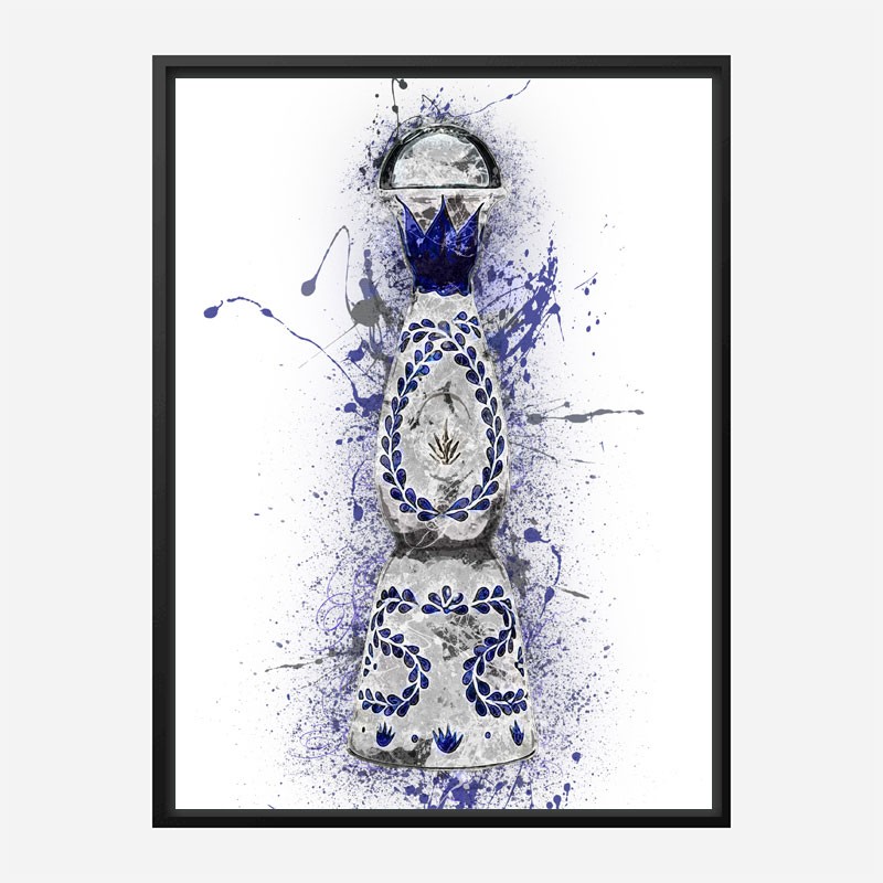 Clase Azul Reposado Tequila Abstract Art Print Clase Azul Reposado Tequila Abstract Art Print