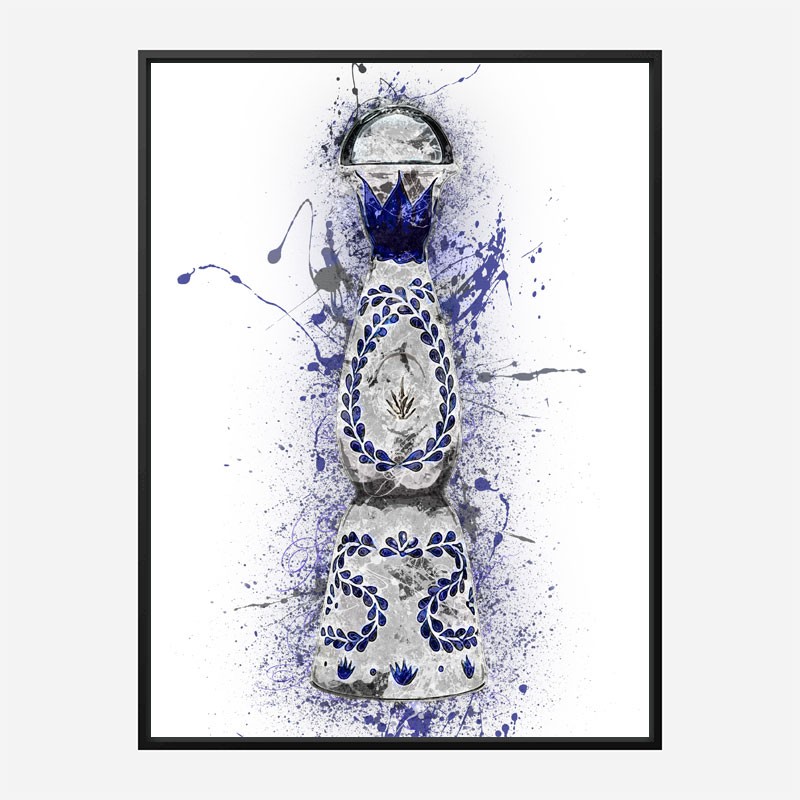 Clase Azul Reposado Tequila Abstract Art Print Clase Azul Reposado Tequila Abstract Art Print