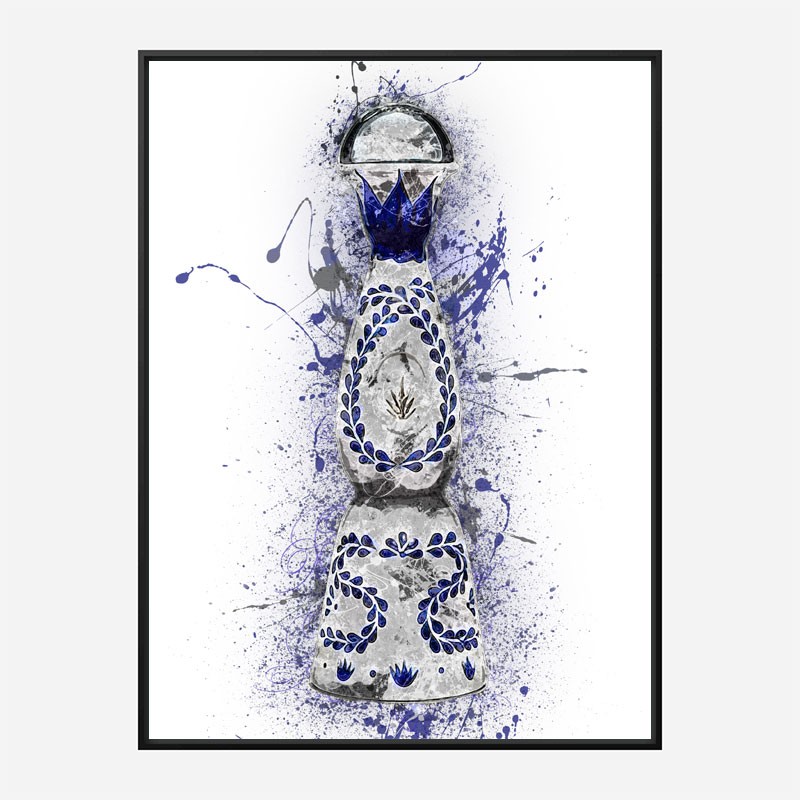 Clase Azul Reposado Tequila Abstract Art Print Clase Azul Reposado Tequila Abstract Art Print