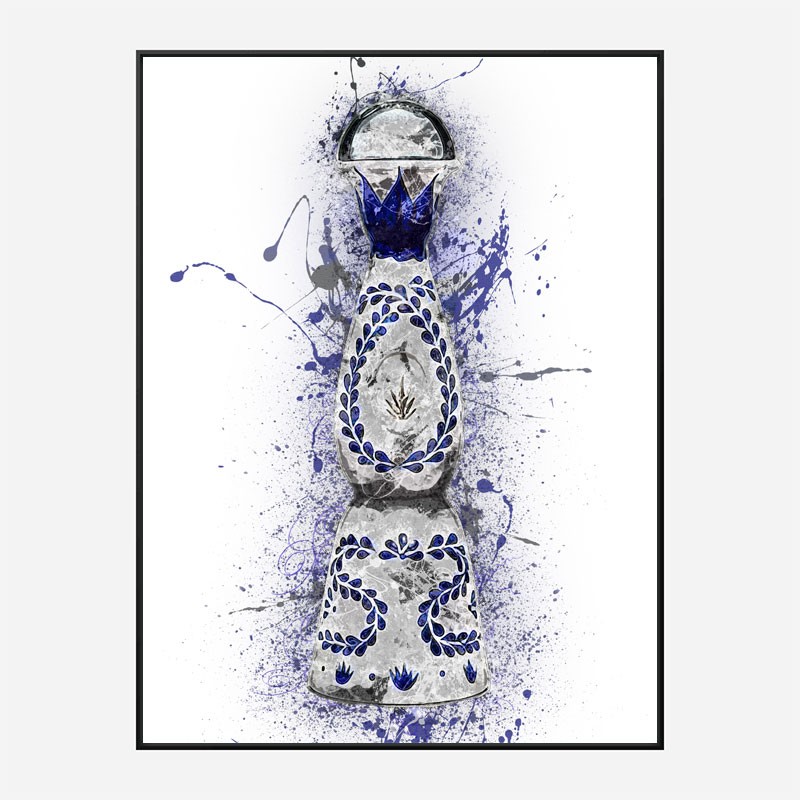 Clase Azul Reposado Tequila Abstract Art Print Clase Azul Reposado Tequila Abstract Art Print