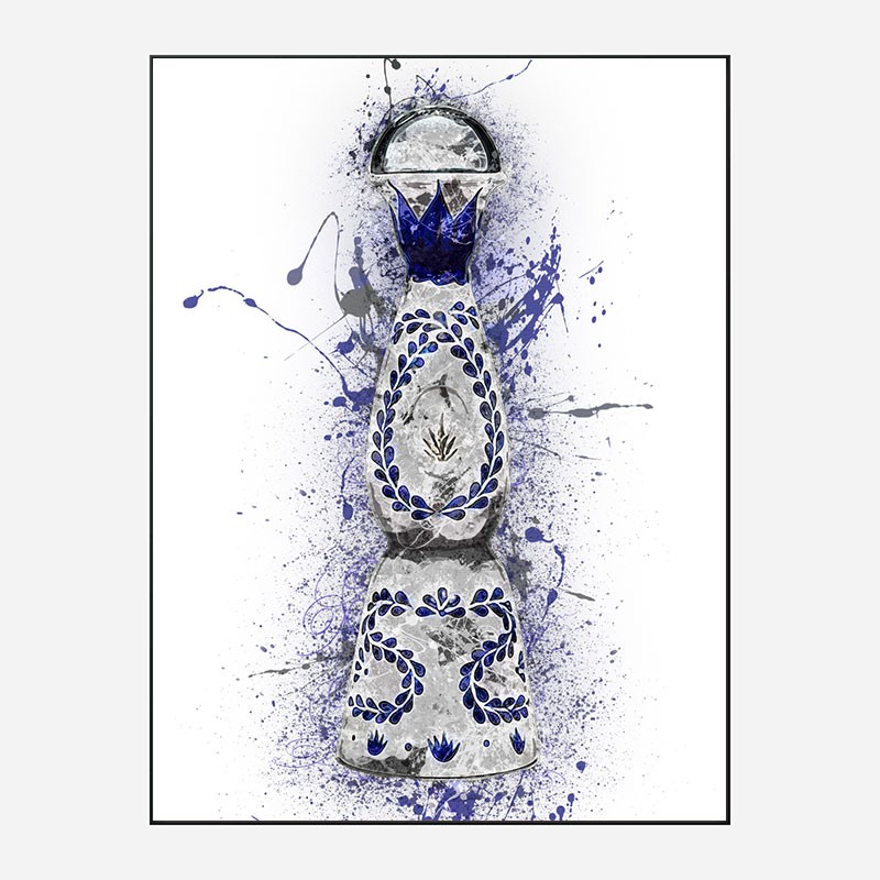 Clase Azul Reposado Tequila Abstract Art Print Clase Azul Reposado Tequila Abstract Art Print