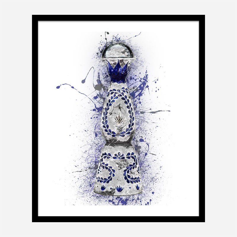 Clase Azul Reposado Tequila Abstract Art Print Clase Azul Reposado Tequila Abstract Art Print