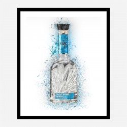 Milagro Select Silver Tequila Abstract Art Print