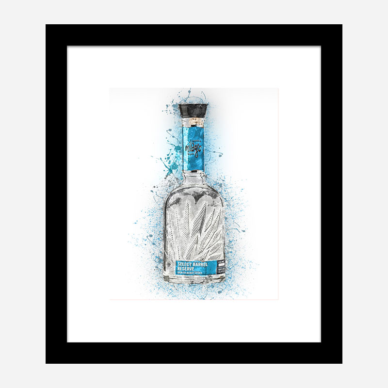 Milagro Select Silver Tequila Abstract Art Print