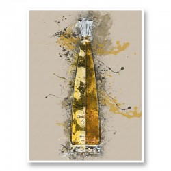 Cincoro Resposado Tequila Abstract Art Print