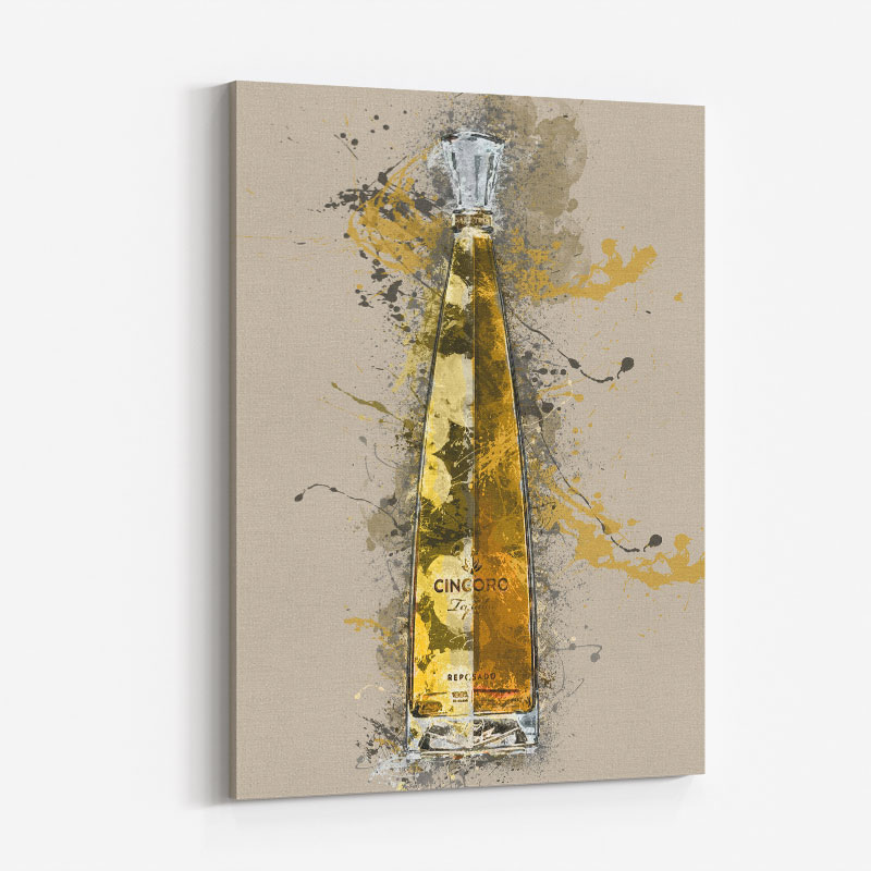 Cincoro Resposado Tequila Abstract Art Print