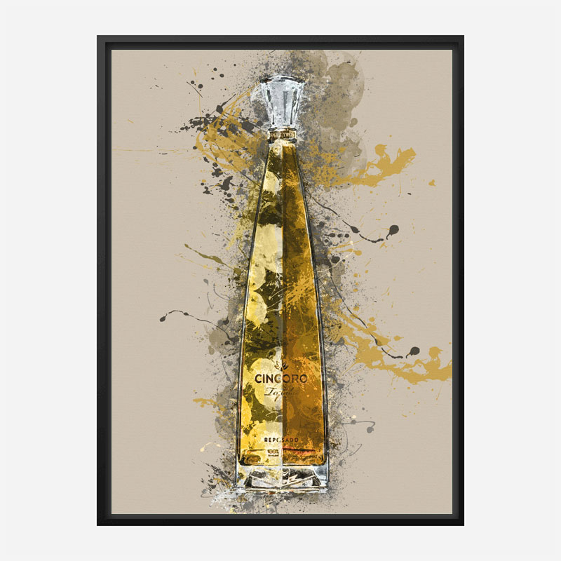 Cincoro Resposado Tequila Abstract Art Print