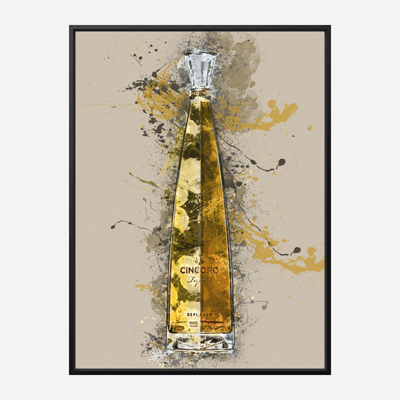 Cincoro Resposado Tequila Abstract Art Print