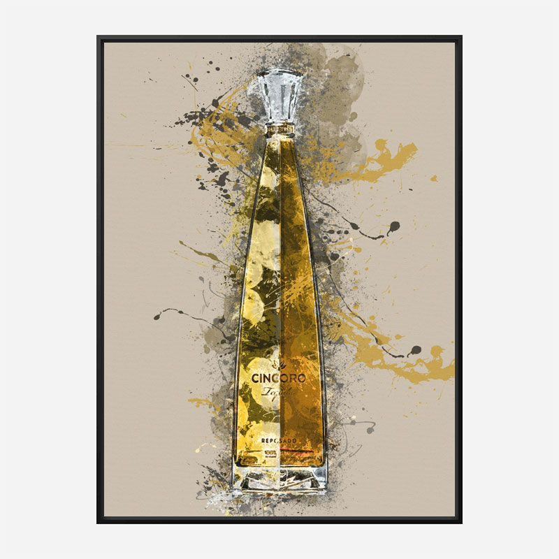 Cincoro Resposado Tequila Abstract Art Print