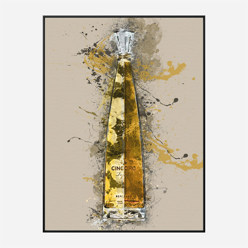 Cincoro Resposado Tequila Abstract Art Print