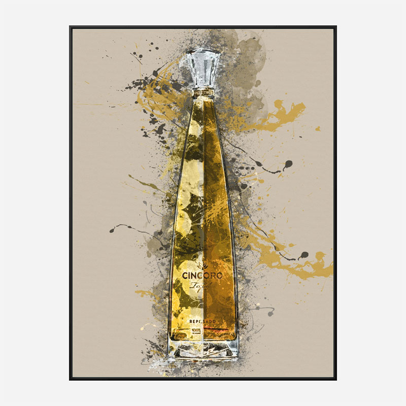 Cincoro Resposado Tequila Abstract Art Print