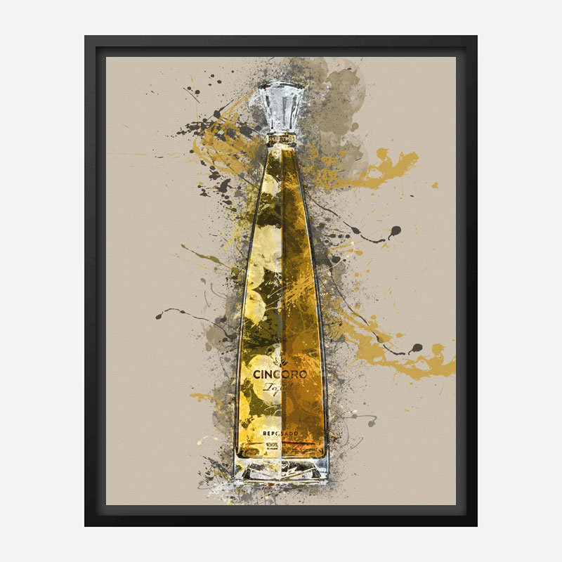 Cincoro Resposado Tequila Abstract Art Print