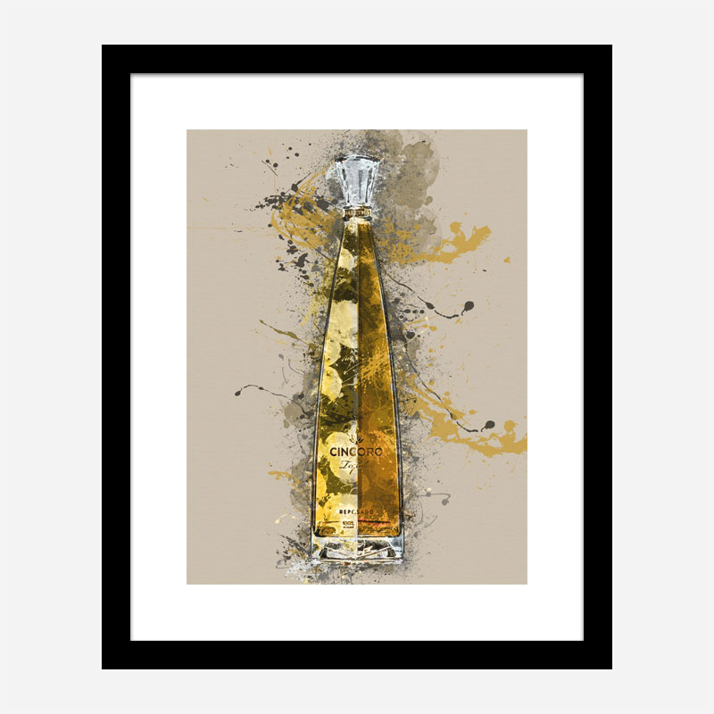 Cincoro Resposado Tequila Abstract Art Print