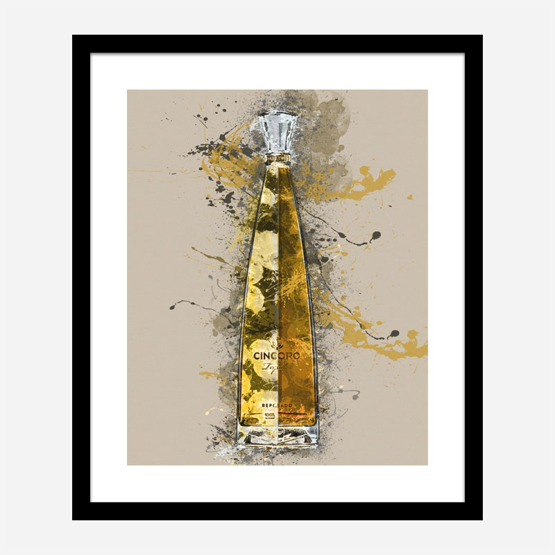 Cincoro Resposado Tequila Abstract Art Print