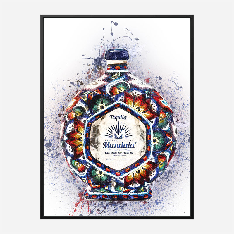 Don Julio Mandala Extra Tequila Abstract Art Print