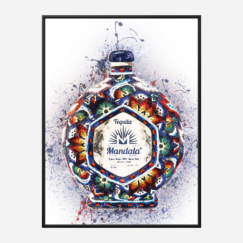 Don Julio Mandala Extra Tequila Abstract Art Print