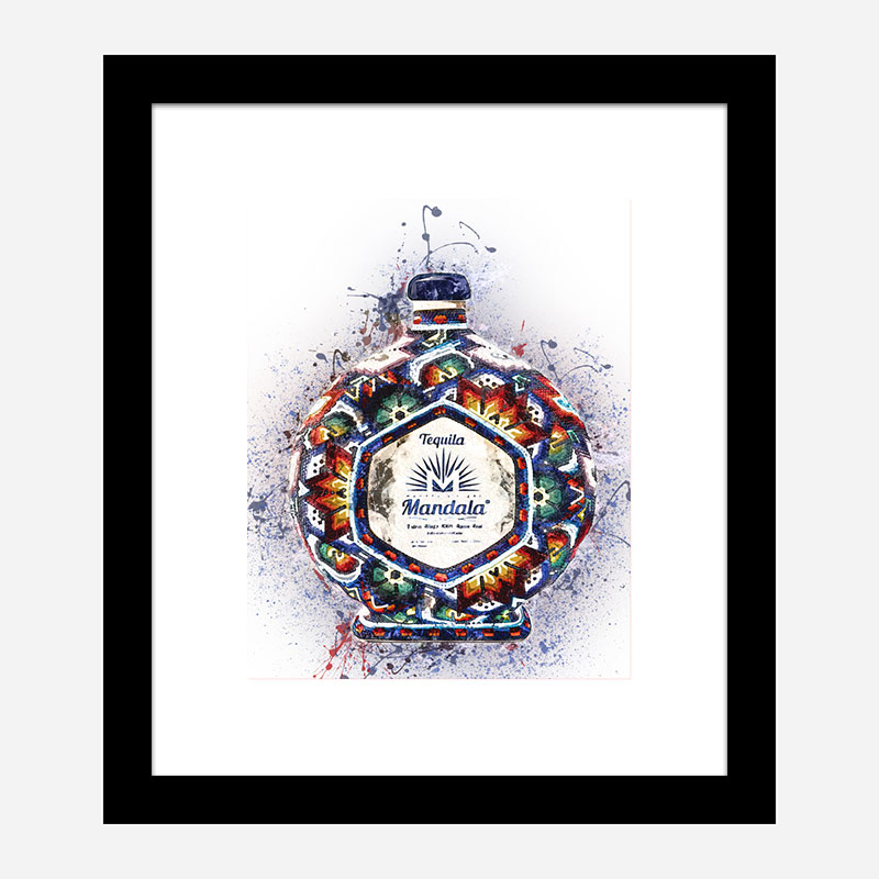 Don Julio Mandala Extra Tequila Abstract Art Print