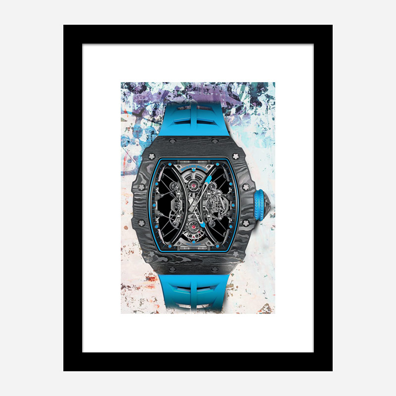 Richard Mille RM53 Blue Abstract Art Print