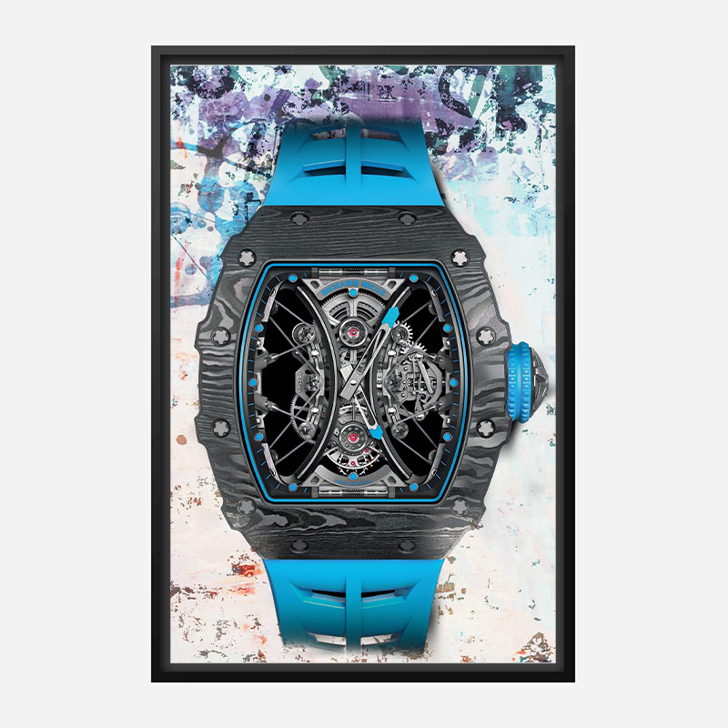 Richard Mille RM53 Blue Abstract Art Print