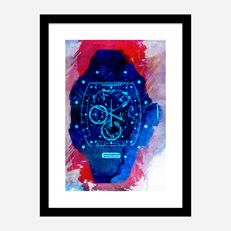 Richard Mille McLaren RM50 Watch Abstract Art Print