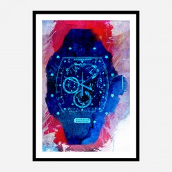 Richard Mille McLaren RM50 Watch Abstract Art Print