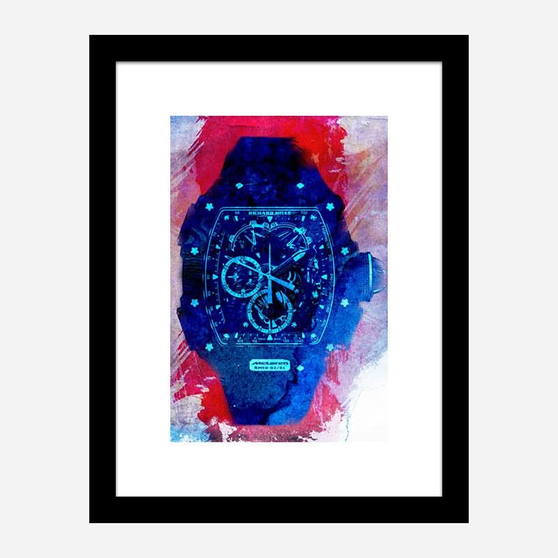 Richard Mille McLaren RM50 Watch Abstract Art Print