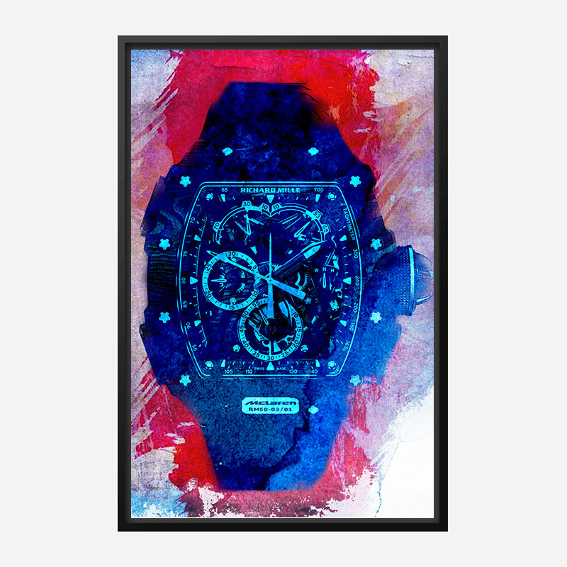 Richard Mille McLaren RM50 Watch Abstract Art Print