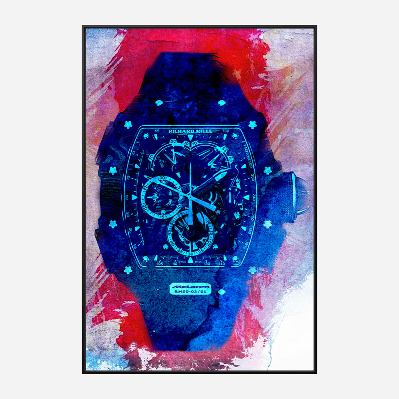 Richard Mille McLaren RM50 Watch Abstract Art Print