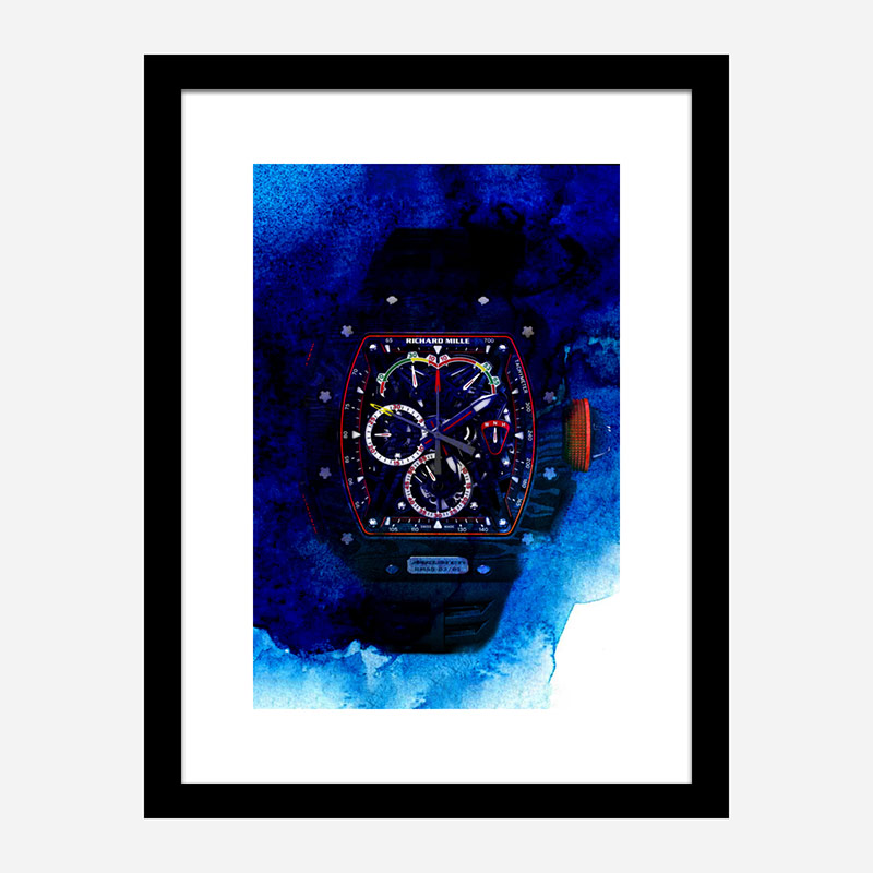 Richard Mille McLaren RM50 Watch Abstract Art Print