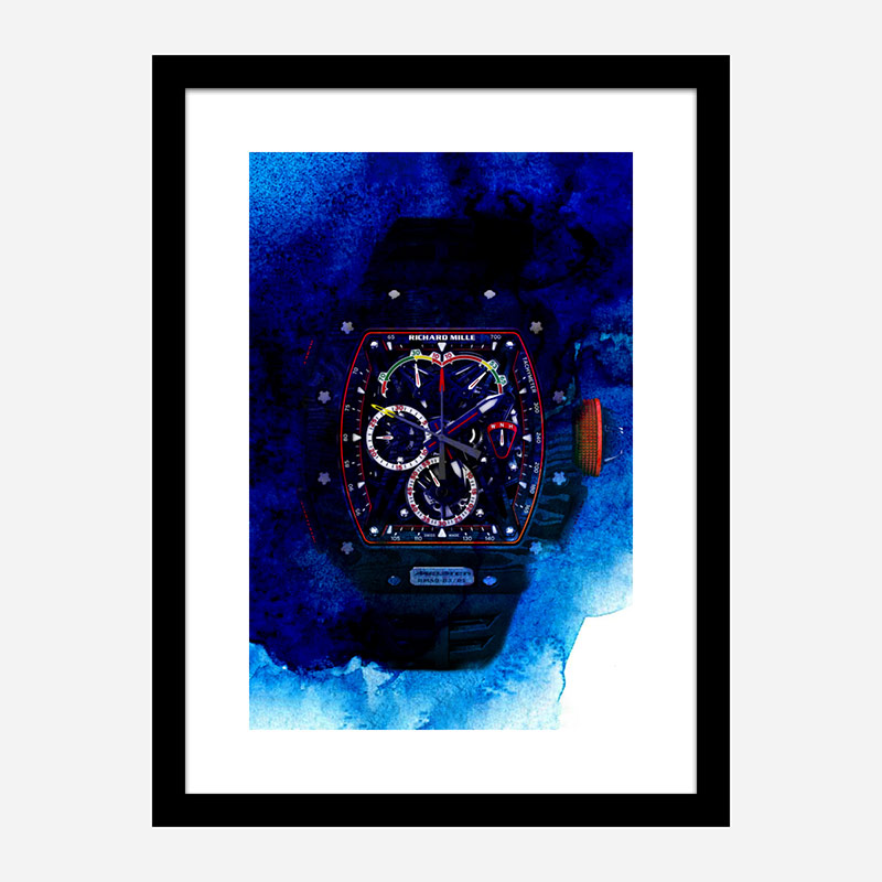 Richard Mille McLaren RM50 Watch Abstract Art Print