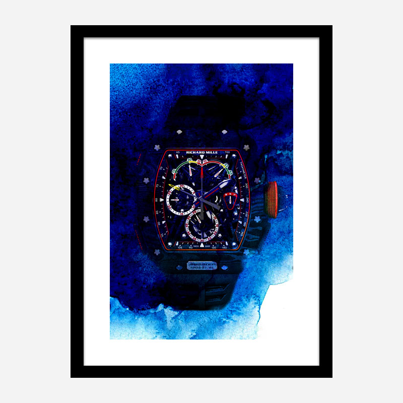 Richard Mille McLaren RM50 Watch Abstract Art Print