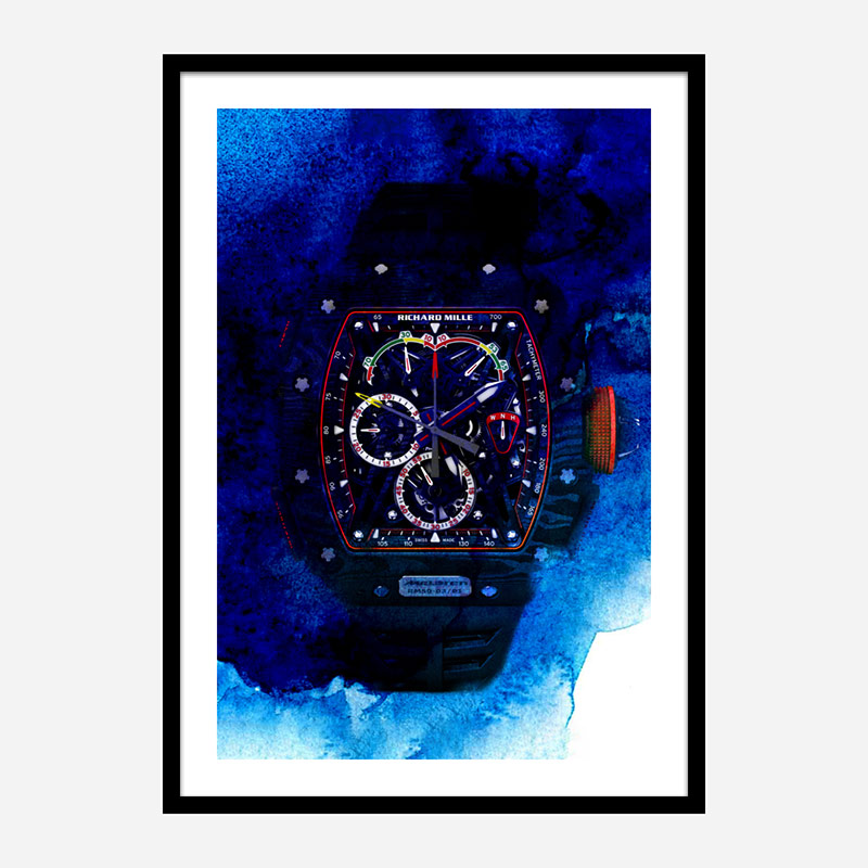 Richard Mille McLaren RM50 Watch Abstract Art Print