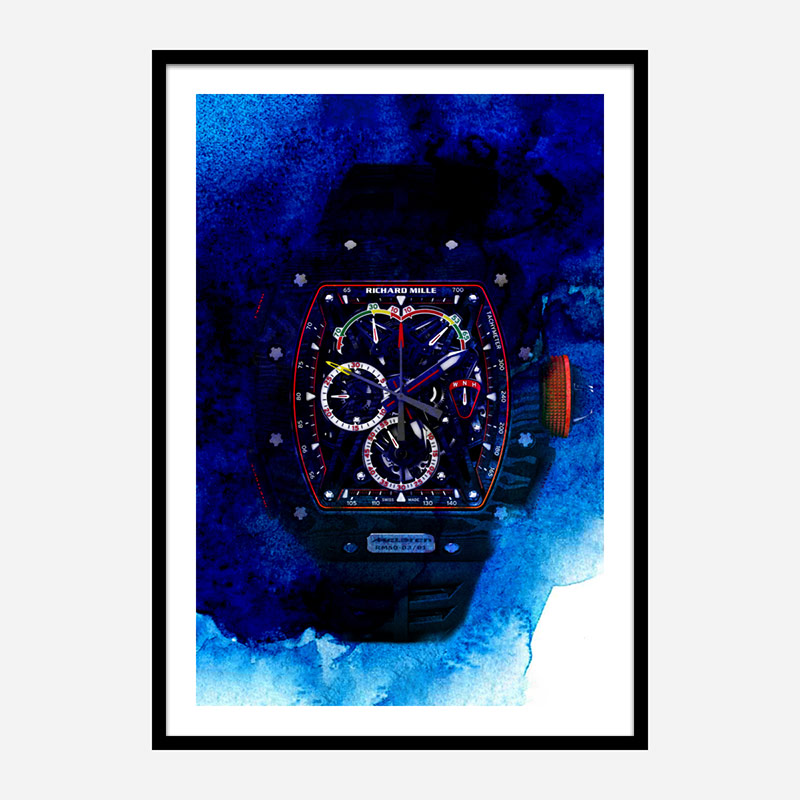 Richard Mille McLaren RM50 Watch Abstract Art Print