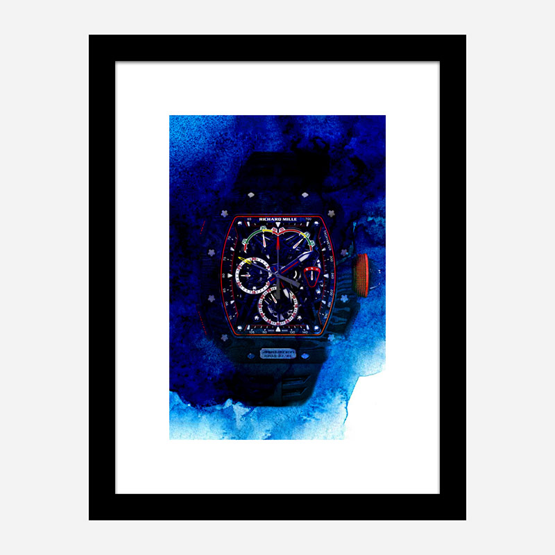 Richard Mille McLaren RM50 Watch Abstract Art Print