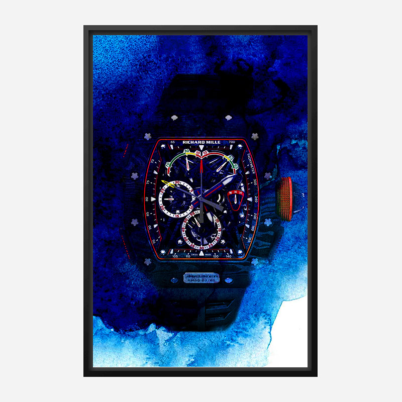 Richard Mille McLaren RM50 Watch Abstract Art Print