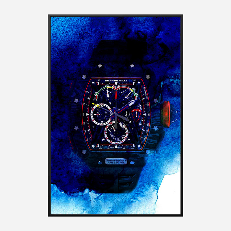 Richard Mille McLaren RM50 Watch Abstract Art Print