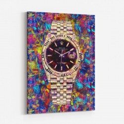 Rolex Datejust Gold Art Print