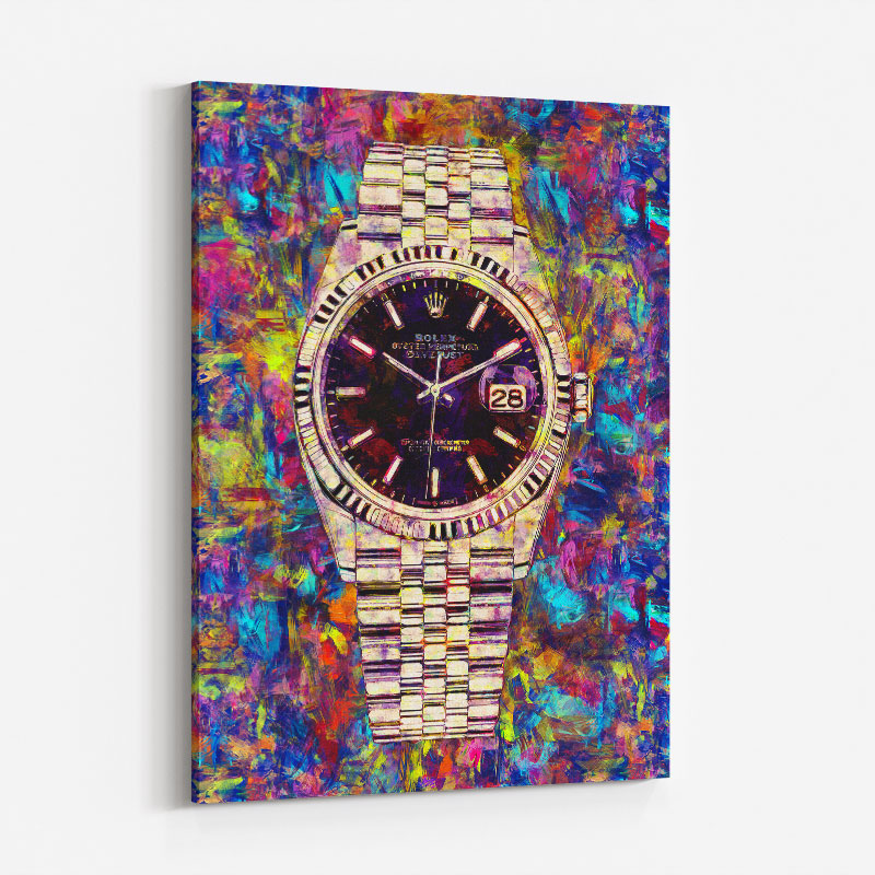 Rolex Datejust Gold Art Print