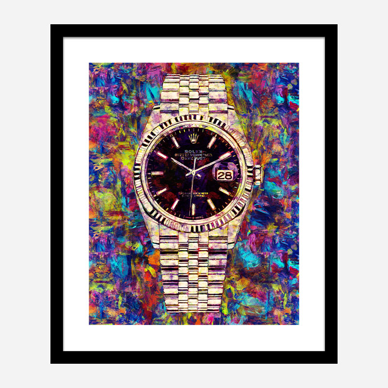 Rolex Datejust Gold Art Print